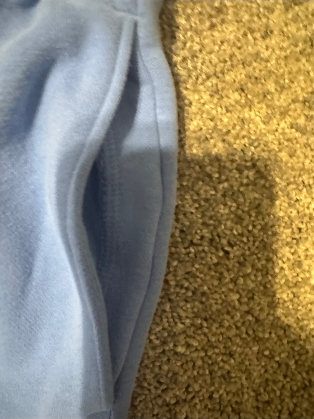 Abercrombie & Fitch Light Blue Fleece Joggers - Picture 4 of 5